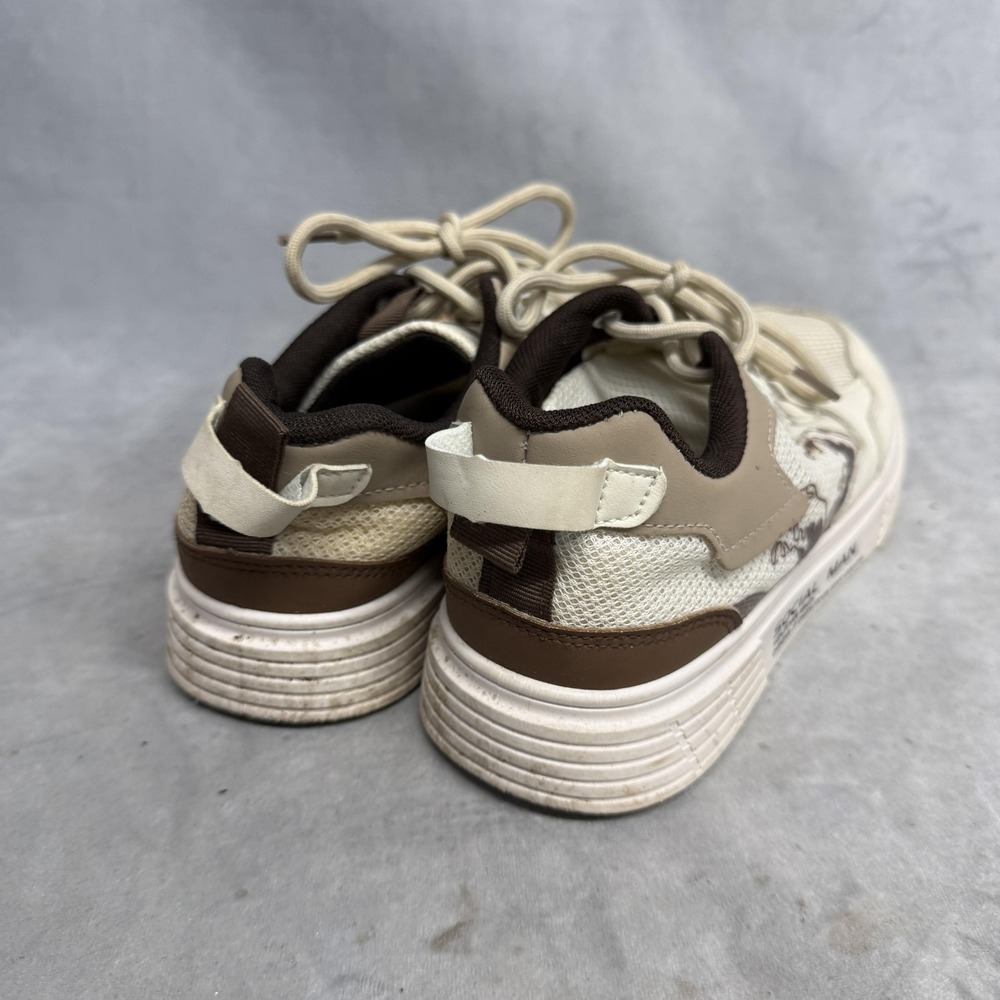 Yuan Pai Shoes Mens Size 6.5 Beige Brown Social Man Casual Low Top Sneakers‎ - Picture 4 of 15
